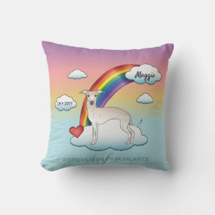 Greyhound-Niedlich-Hund-Rainbow-Memorial Kissen