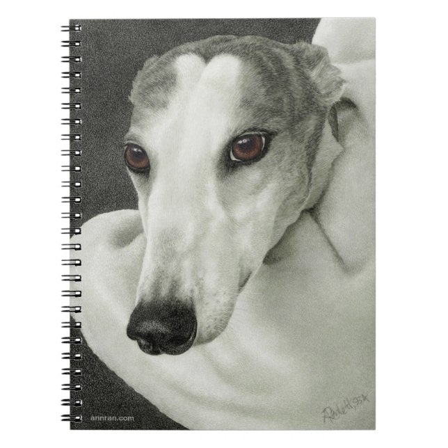 Greyhound-Notebook - "Sicherheit" Notizblock (Vorderseite)