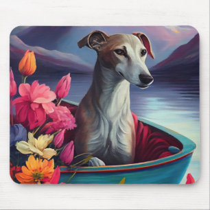 Greyhound on a Paddle: Ein Landschaftliches Abente Mousepad