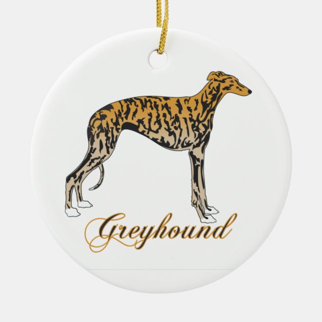 Greyhound Ornament (Vorne)