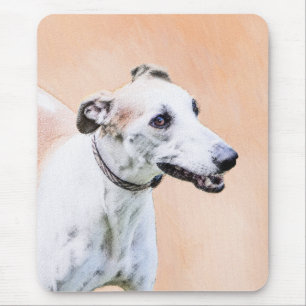 Greyhound Painting - Niedliche Original Hunde Kuns Mousepad