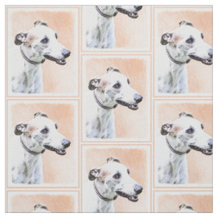 Greyhound Painting - Niedliche Original Hunde Kuns Stoff