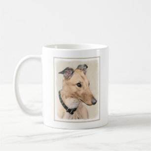 Greyhound Painting - Niedliche Original Hunde Kuns Tasse