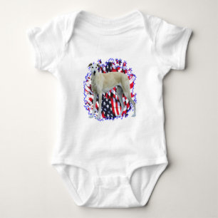 Greyhound Patriot Baby Strampler