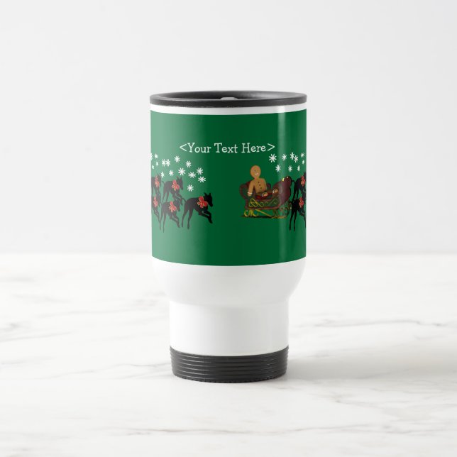 Greyhound Personalisiert Weihnachtsfeiertag Tasse (Mittel)