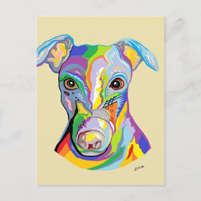 GREYHOUND POSTKARTE (Vorderseite)