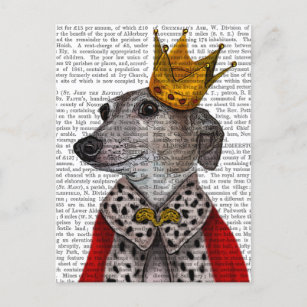 Greyhound Queen Postkarte
