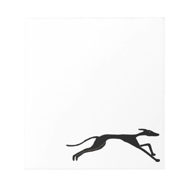 Greyhound Racing Art Notizblock (Vorderseite)