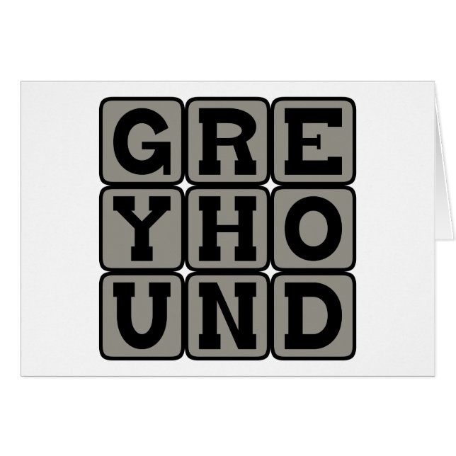 Greyhound, Racing Dog (Vorderseite (Horizontal))