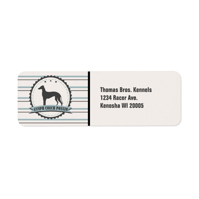 Greyhound Remüde Racer 45 mph Lazy Hund Custom (Vorne)