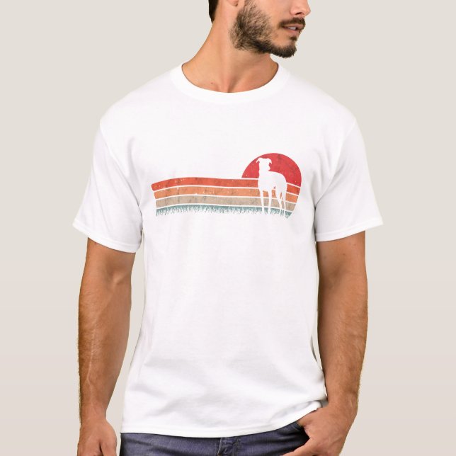 Greyhound Retro Britisch Vintag T-Shirt (Vorderseite)