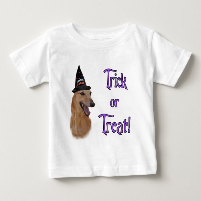 Greyhound (rot) Trick Baby T-shirt (Vorderseite)