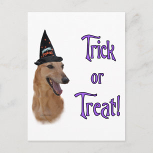 Greyhound (rot) Trick Postkarte