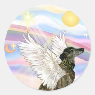 Greyhound Runder Aufkleber