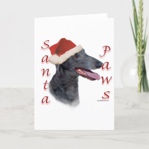 Greyhound Santa Paws Feiertagskarte