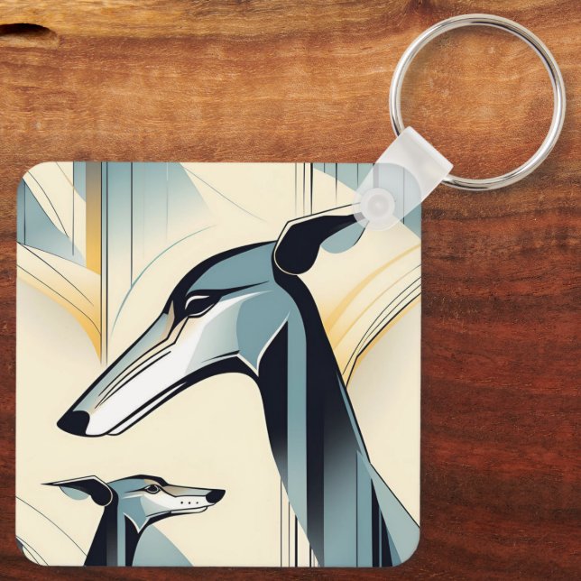 Greyhound Schlüsselanhänger (Rückseite)