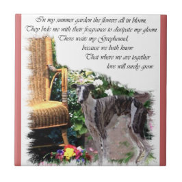 Greyhound Summer Garden Fliese