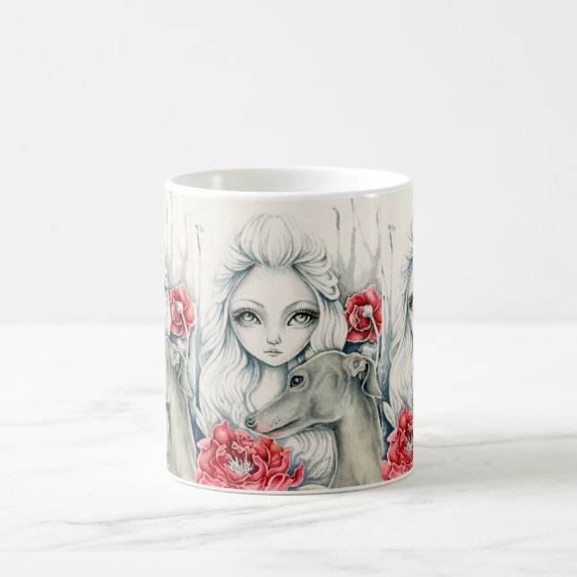 Greyhound-Tasse Kaffeetasse (Mittel)