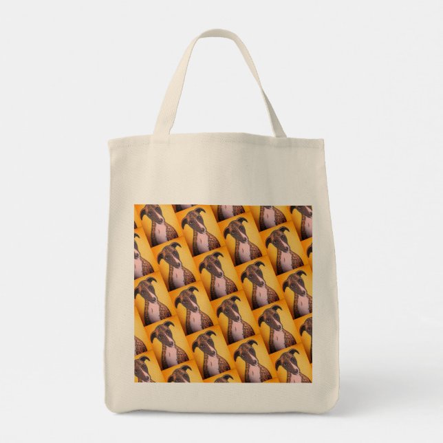 Greyhound Tote Bag Tragetasche (Rückseite)
