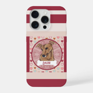 Greyhound Valentine Heart iPhone 11 Pro Case iPhone 15 Pro Hülle