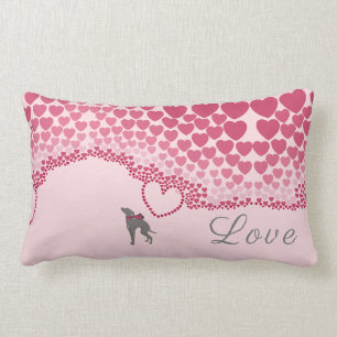 Greyhound-Valentinstag Lendenkissen