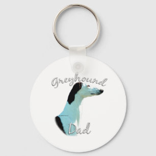 Greyhound-Vater 2 Schlüsselanhänger