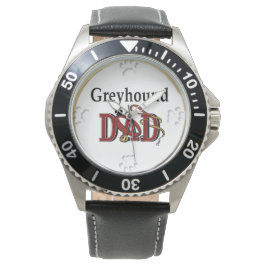 Greyhound Vater Geschenke Armbanduhr