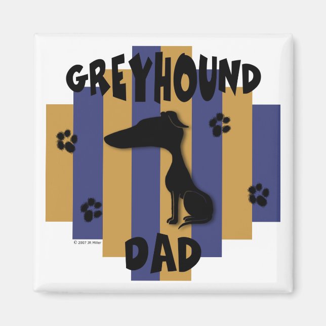 Greyhound Vater Magnet (Vorne)