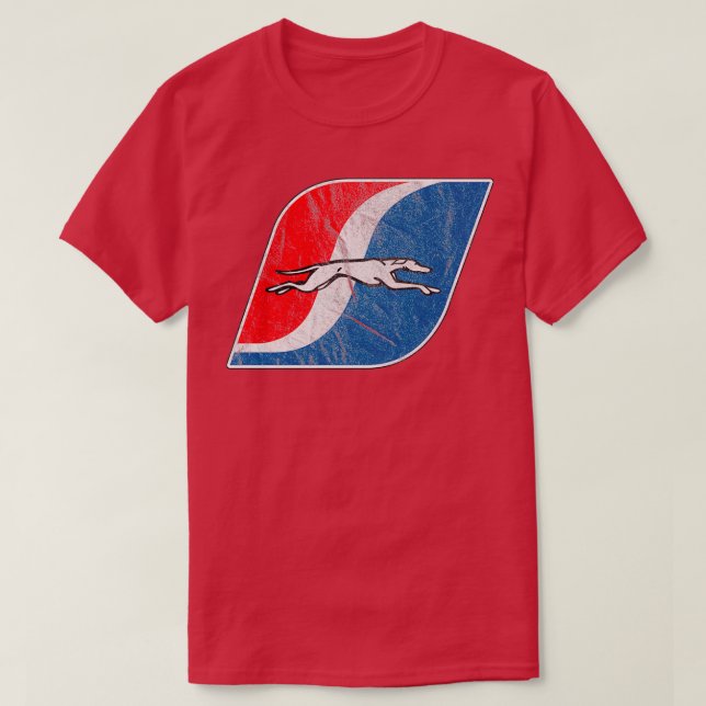 Greyhound Vintage Buslinie T-Shirt (Design vorne)