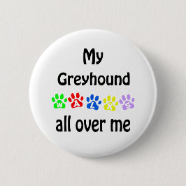 Greyhound Walks Design Button