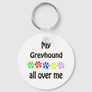 Greyhound Walks Design Schlüsselanhänger