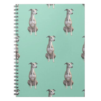 Greyhound Watercolor Print Spiral Notebook Notizblock