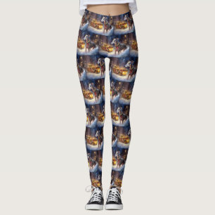 Greyhound Weihnachtsfeiertag Leggings