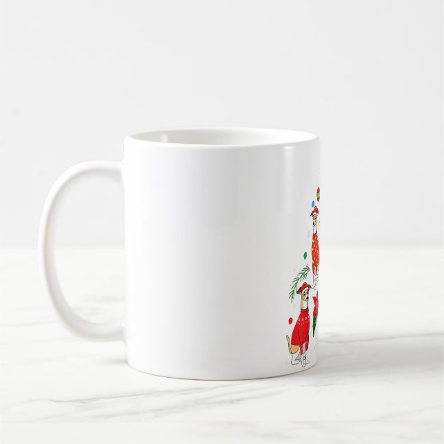 Greyhound Weihnachtsschmuck Tree Hund Mama Kaffeetasse (Links)