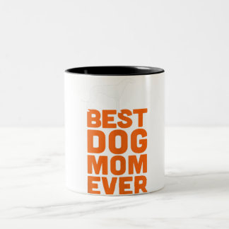 Greyhound Whippet Dog Lover - Beste Mama für Hunde Zweifarbige Tasse