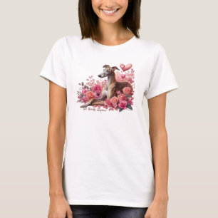 Greyhound, Whippet, Iggy oder Galgo Romantic T-Shirt