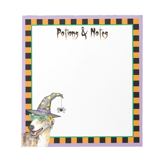 Greyhound Witch Notizblock (Vorderseite)