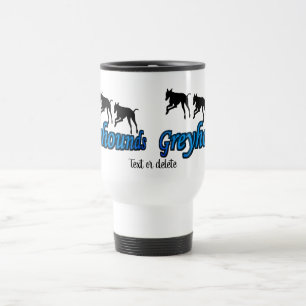 Greyhounds Hund Lover Personalisiert laufen Reisebecher