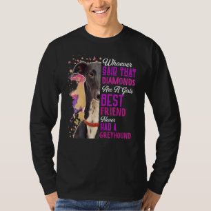 Greyhounds sind ein Girls bester Freund Dog Mama M T-Shirt