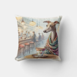 Greyhound's Tea Time Pillow Kissen