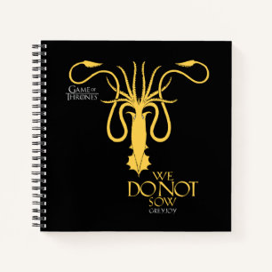 Greyjoy Sigil - We Do Not Sow Notizbuch