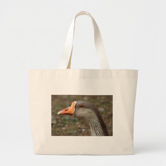 Greylag Swan Goose Cross Jumbo Stoffbeutel (Vorne)