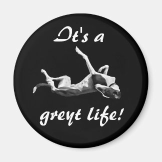 Greylife Greyhound Magnet schwarzer Hintergrund