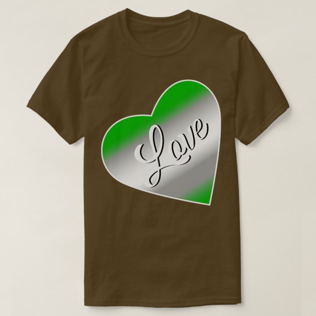 Greyromantische Liebe T-Shirt (Design vorne)