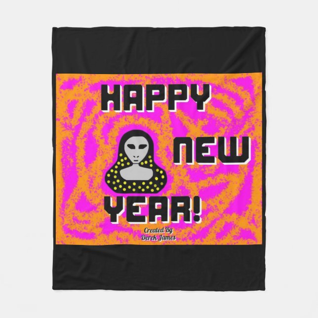 Greys New Year wünscht Medium Fleece Blanket (Vorderseite)