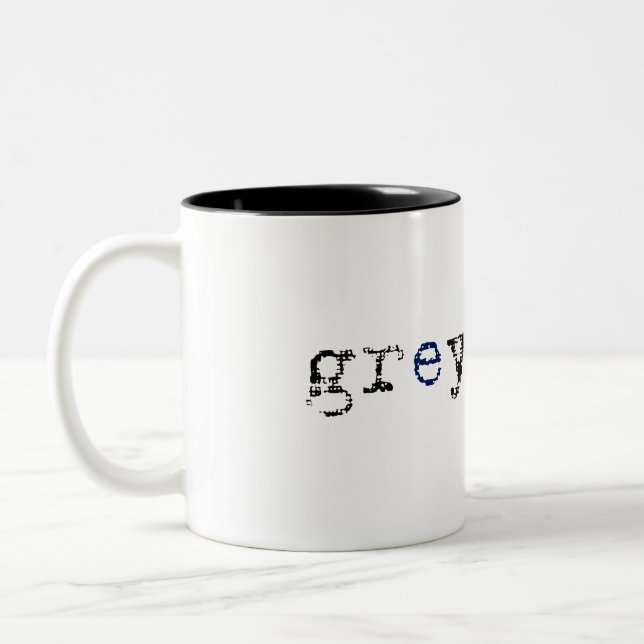 Greysacle Coffe Tasse - Weiß (Links)