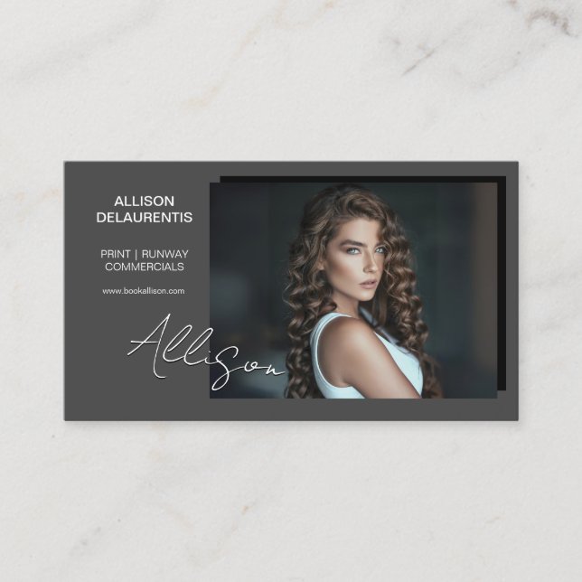 Greystone Talent Visitenkarte | Mini Comp Card (Vorderseite)