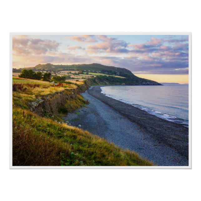 Greystones South Beach Coastal View Poster (Vorderseite)