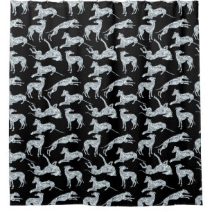 Greyt Diamond Greyhounds Duschvorhang