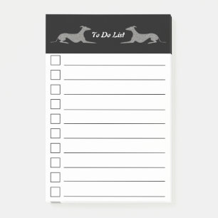 Greyt Greyhound Do List Post-it Klebezettel